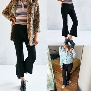 Urban Outfitters BDG crop flare kick pants raw hem pull on 0